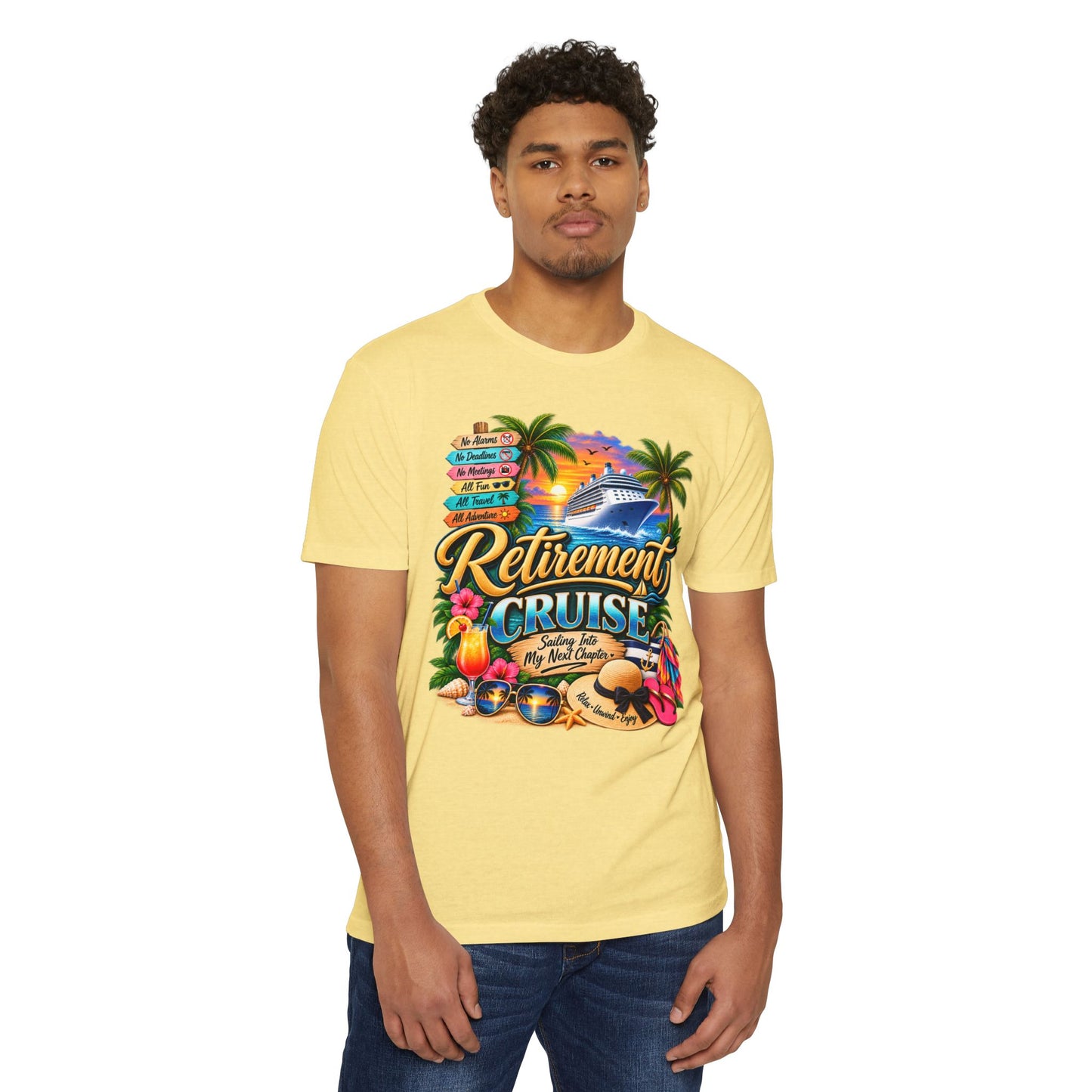 Retirement Cruise T-Shirt — Vacation & Farewell Party Tee