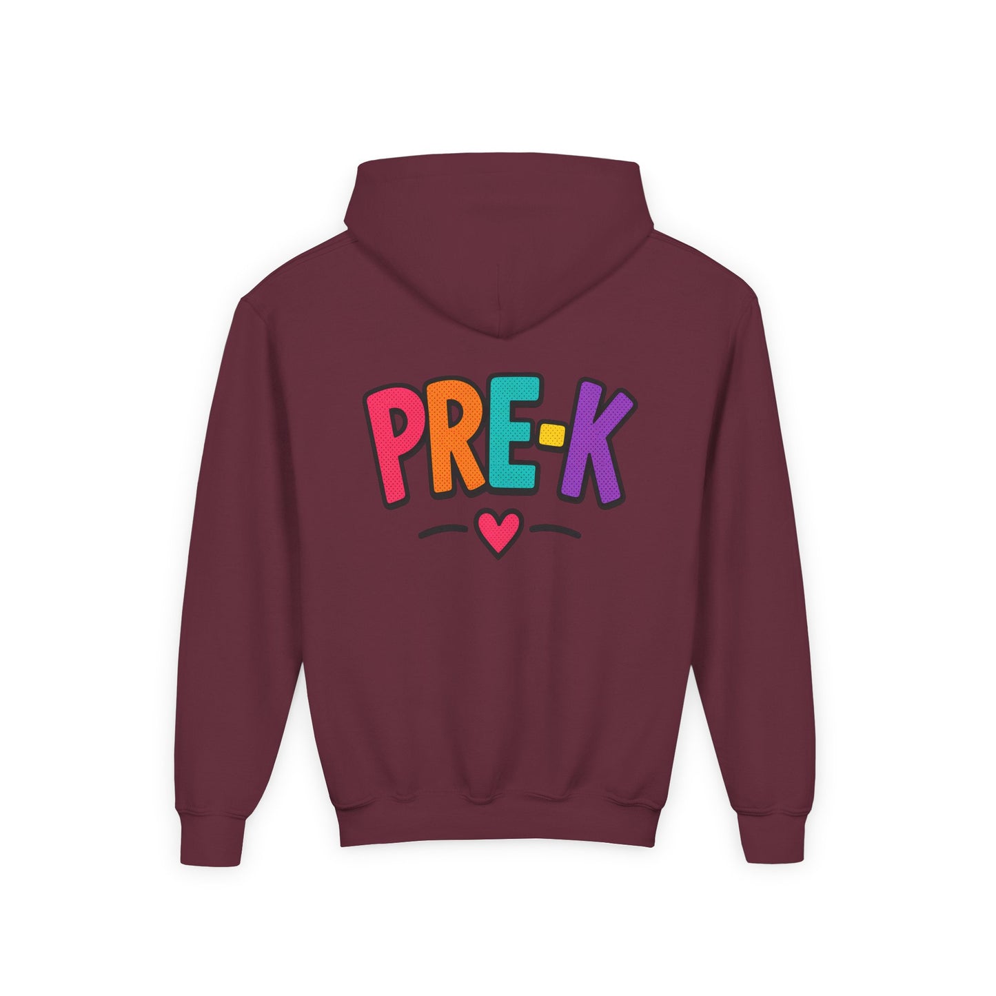 Pre-K Kids Hoodie — Colorful Cute Pre-K School Hooded Sweatshirt for Toddlers