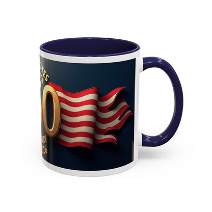 250th Anniversary Coffee Mug — United States of America 1776–2026 Patriotic Accent Mug