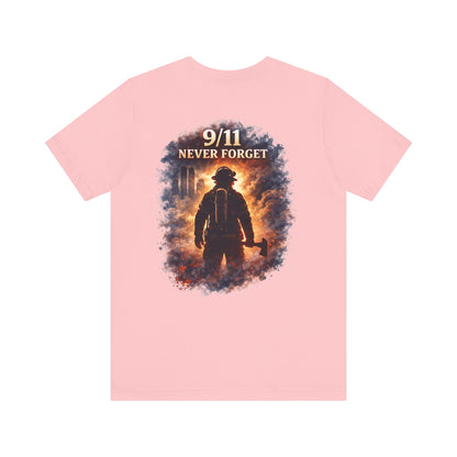 9/11 Never Forget Firefighter Tribute Tee