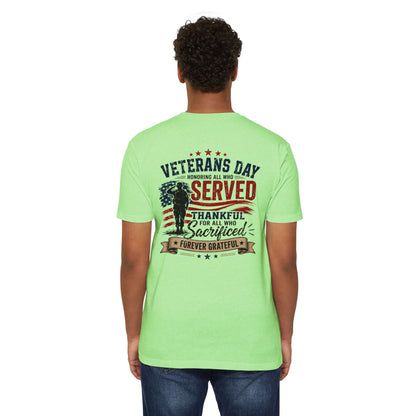 Veterans Day Served Tribute T-Shirt — Thankful & Forever Grateful