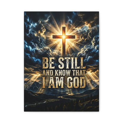 Be Still and Know That I Am God Matte Canvas Wall Art