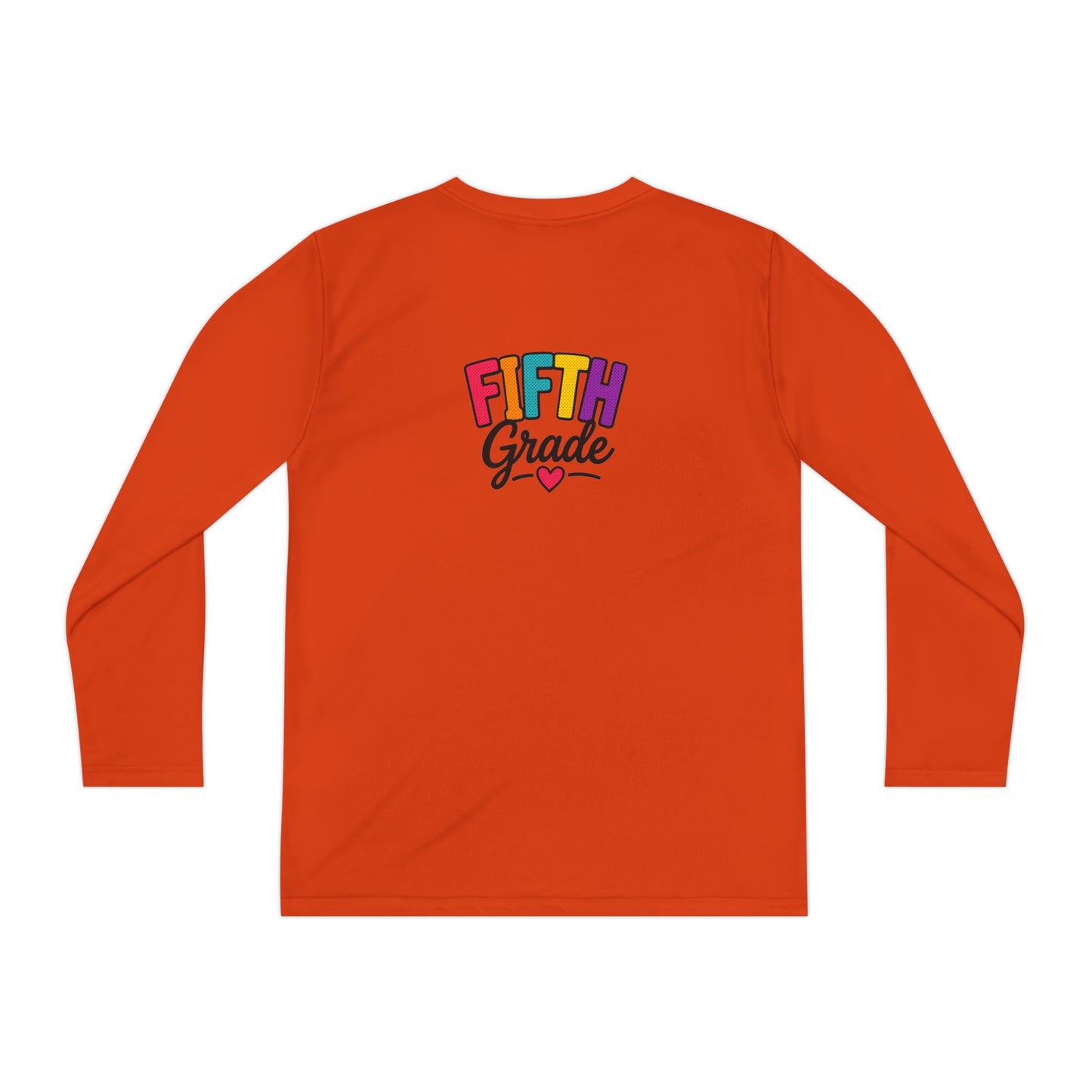 Fifth Grade Youth Long Sleeve Tee — Colorful Back-to-School Shirt