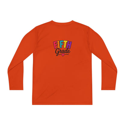 Fifth Grade Youth Long Sleeve Tee — Colorful Back-to-School Shirt