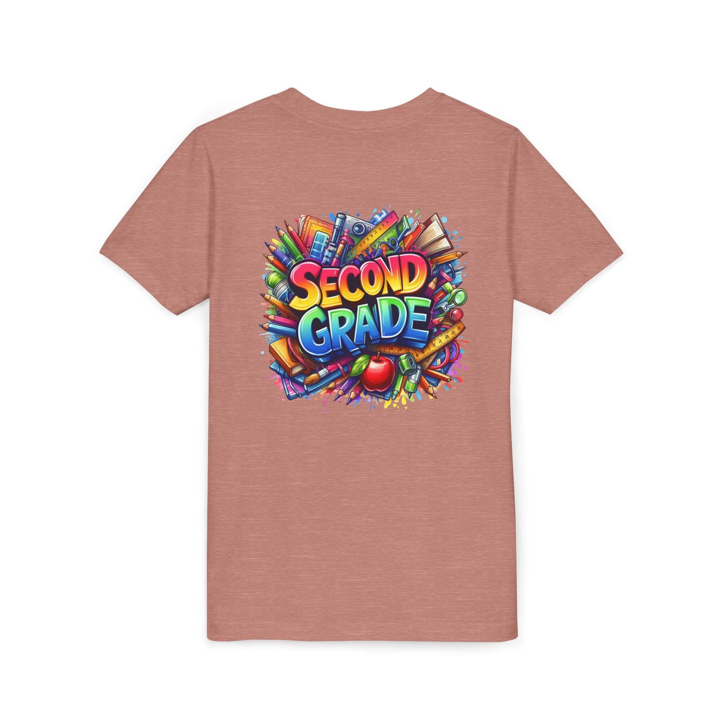 Second Grade Youth Tee — Colorful Back-to-School Kids T-Shirt