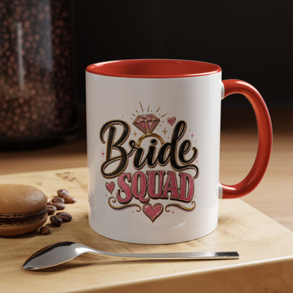 Bride Squad Coffee Mug — Bachelorette Party Gift, Bridal Shower Accent Mug
