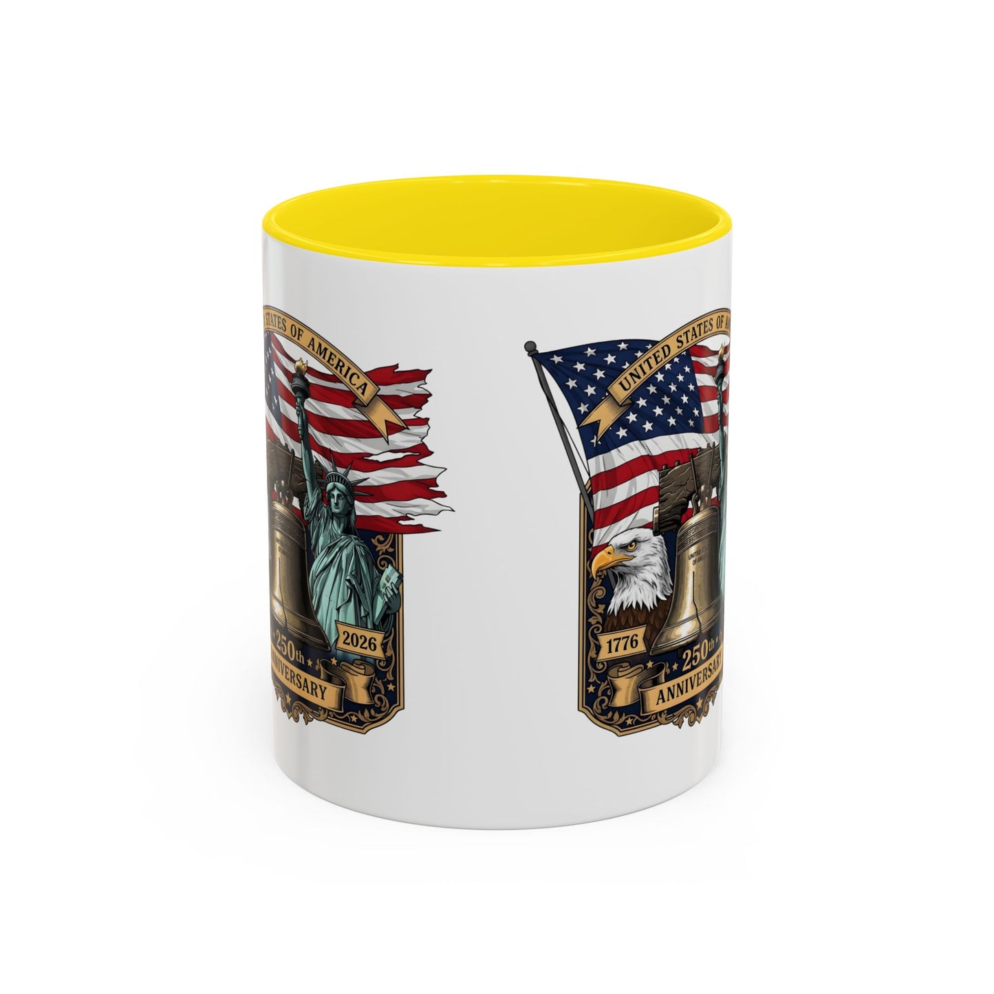 Liberty Anniversary Coffee Mug — 250th USA Celebration Accent Mug