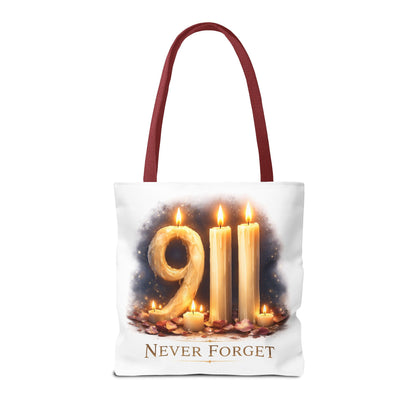 9/11 Never Forget Memorial Tote Bag