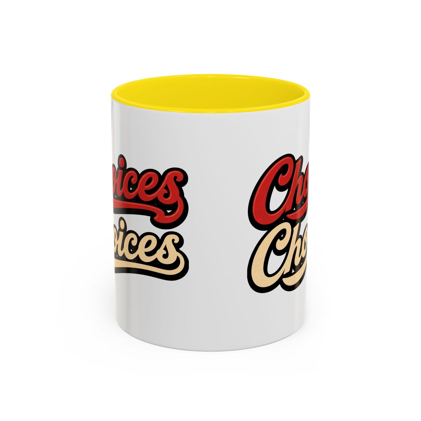 Choices Retro Accent Coffee Mug — Vintage Script 11/15oz