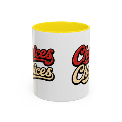 Choices Retro Accent Coffee Mug — Vintage Script 11/15oz