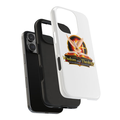 Wisdom and Theology Tough Phone Case — Christian Dove & Cross Design