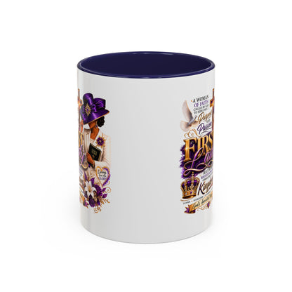 First Lady of Faith Accent Coffee Mug — Inspirational Christian Gift (11/15oz)