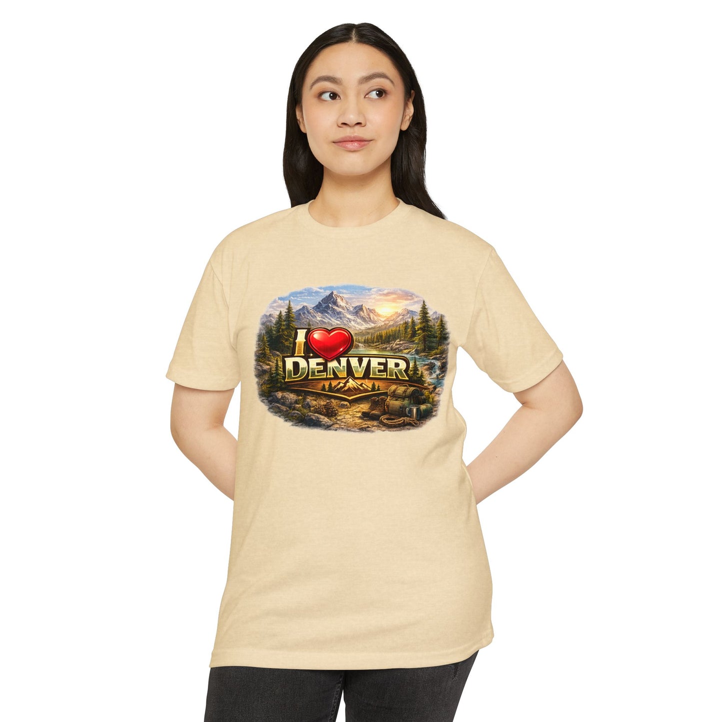 I  Denver Scenic Tee — Colorado Mountains & River Souvenir T-Shirt