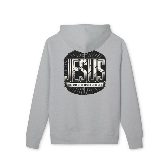 Jesus Hoodie — “Jesus: The Way • The Truth • The Life” Graphic Pullover