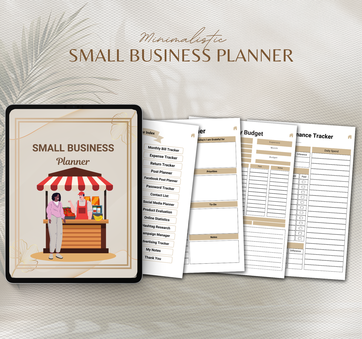 Small Business Planner | Digital PDF Planner for Entrepreneurs & Business Growth