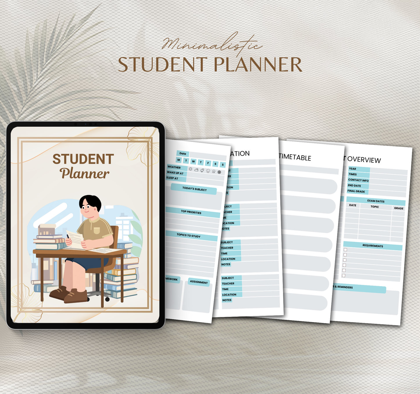 Student Planner | Academic & Study Organizer Digital Planner