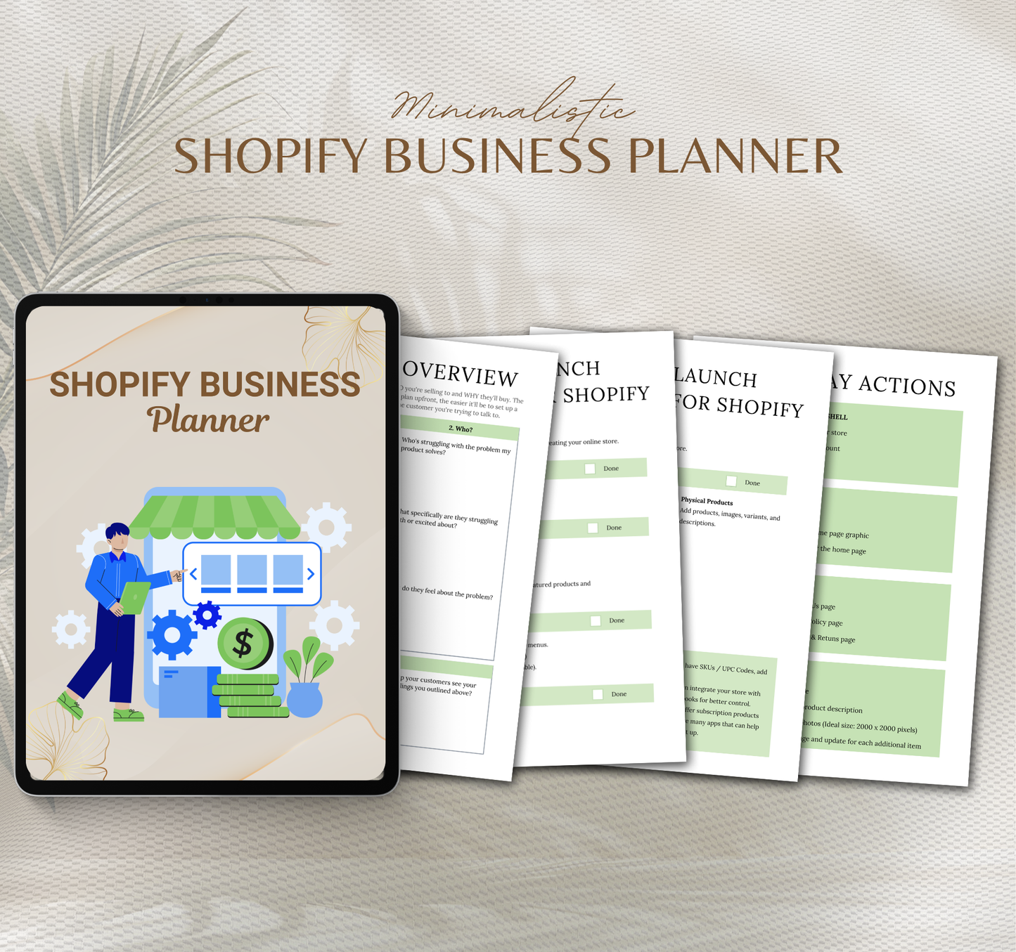 Shopify Business Planner | Editable Canva eCommerce Strategy & Store Growth Digital Planner