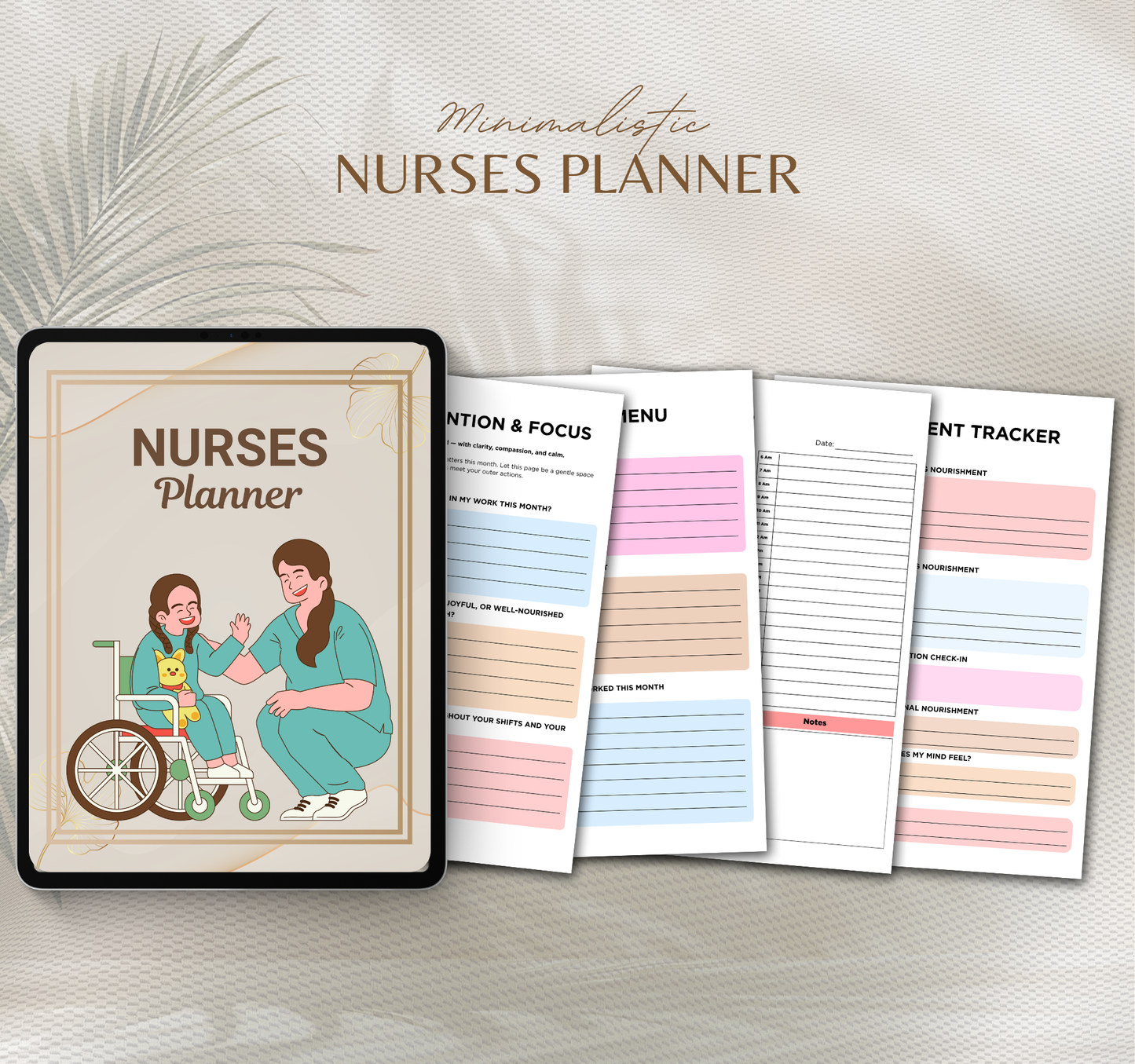 Nurse Planner | Shift Organizer & Patient Care Digital Planner PDF