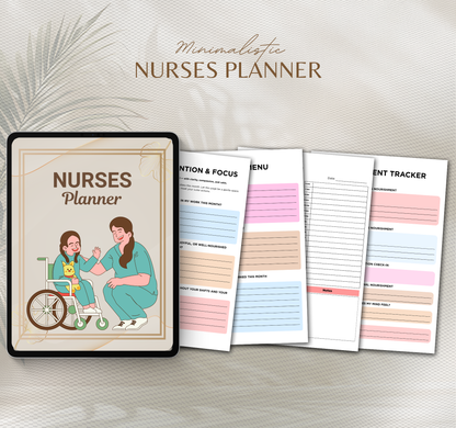 Nurse Planner | Shift Organizer & Patient Care Digital Planner PDF