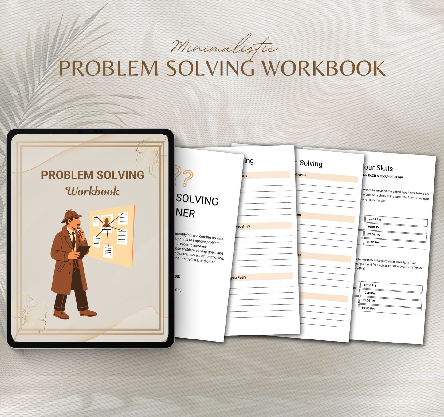 Problem Solving Workbook | Critical Thinking & Decision Making PDF Planner