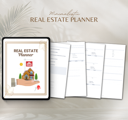 Real Estate Planner | Property Management & Investment Digital Planner