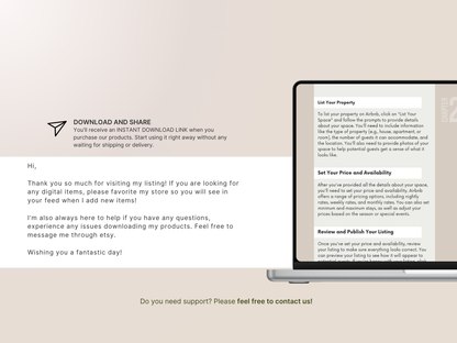 Airbnb Welcome Book | Editable Guest Information & House Manual Template