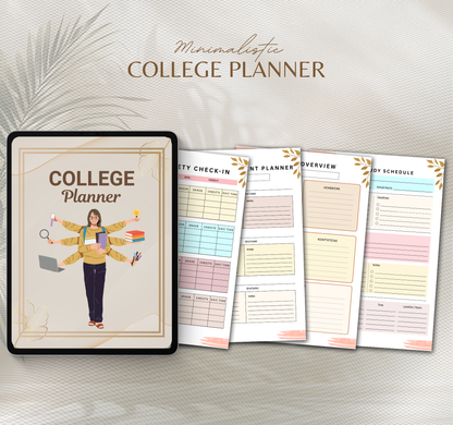 College Planner | Academic & Study Digital Planner PDF for Students
