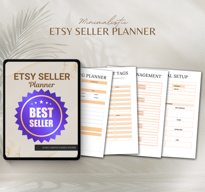 Etsy Seller Planner | Digital Planner PDF for Shop Organization & Sales Tracking