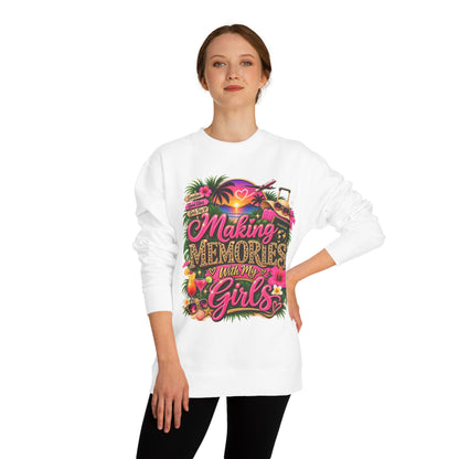 Making Memories With My Girls Crewneck Sweatshirt — Tropical Girls Trip Pullover