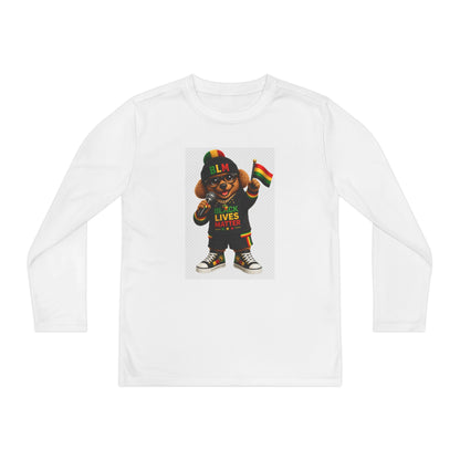 Youth Long Sleeve Tee — Rasta Teddy "Lives Matter" Graphic