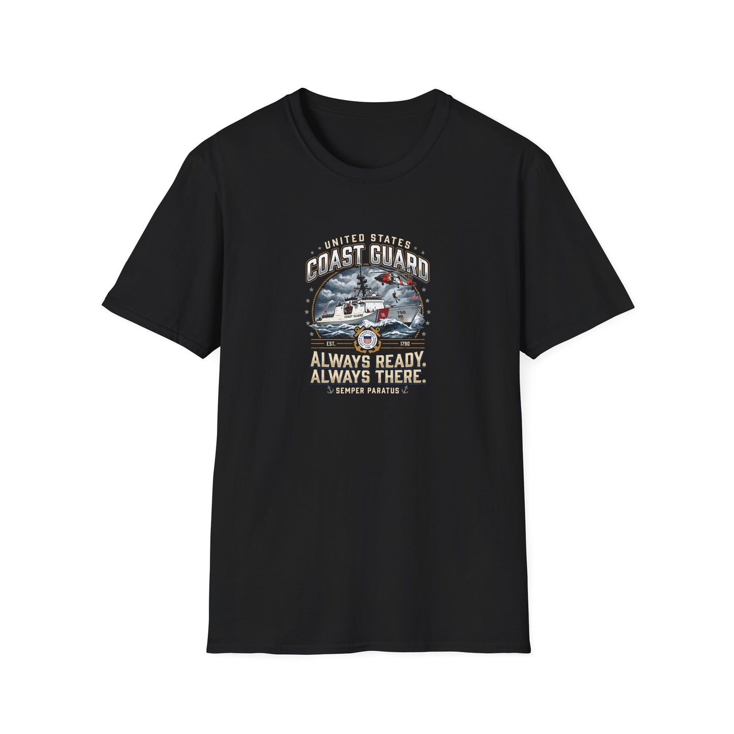 Coast Guard Rescue Always Ready, Always There T-shirt
