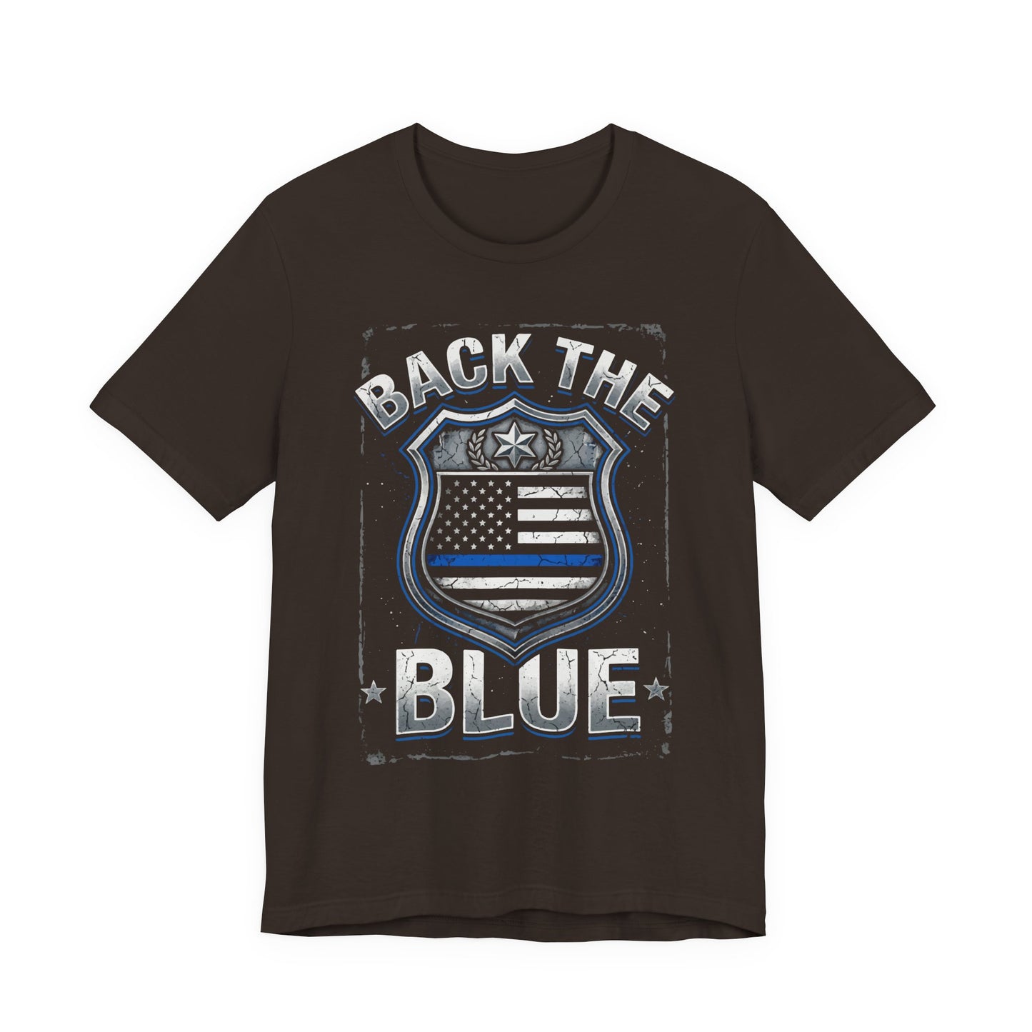 Back The Blue T-Shirt — Police Support Badge Tee