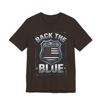 Back The Blue T-Shirt — Police Support Badge Tee