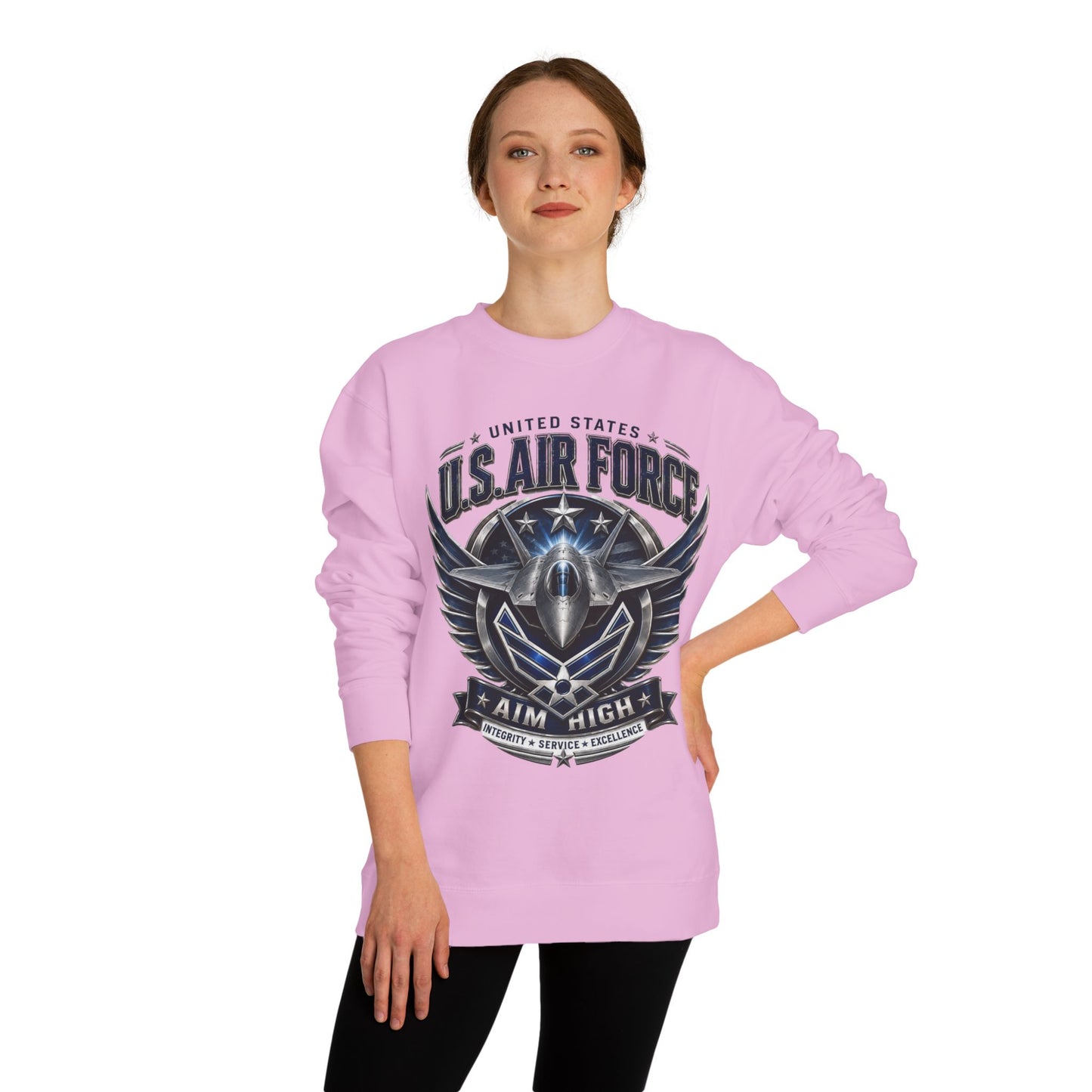 U.S. Air Force 'Aim High' Crewneck Sweatshirt — Military Aviation Graphic