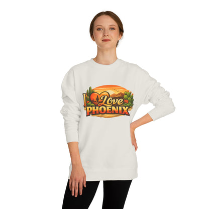 I Love Phoenix Sweatshirt — Desert Sunset Graphic Crewneck