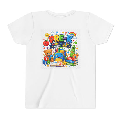 Pre-K Kids T-Shirt — "Ready to Learn, Grow & Shine" Preschool Back-to-School Tee