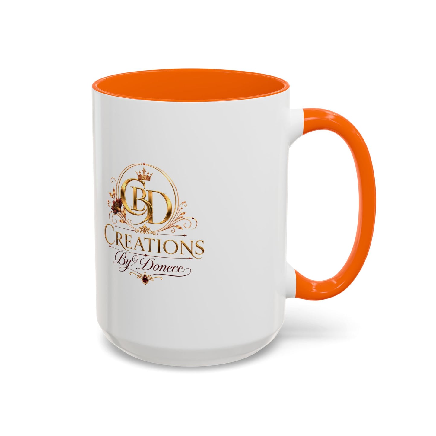 Accent Coffee Mug — Creations By Donece Logo Ceramic Mug (11/15 oz)