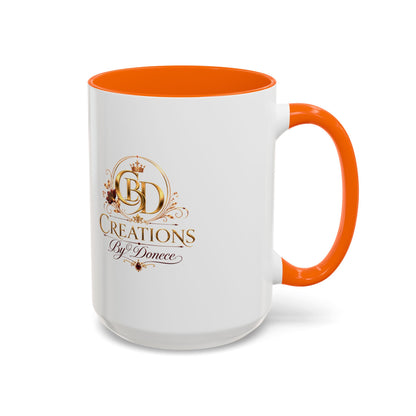 Accent Coffee Mug — Creations By Donece Logo Ceramic Mug (11/15 oz)
