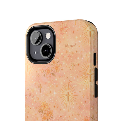 Blessed in Grace Phone Case | Christian floral iPhone Case