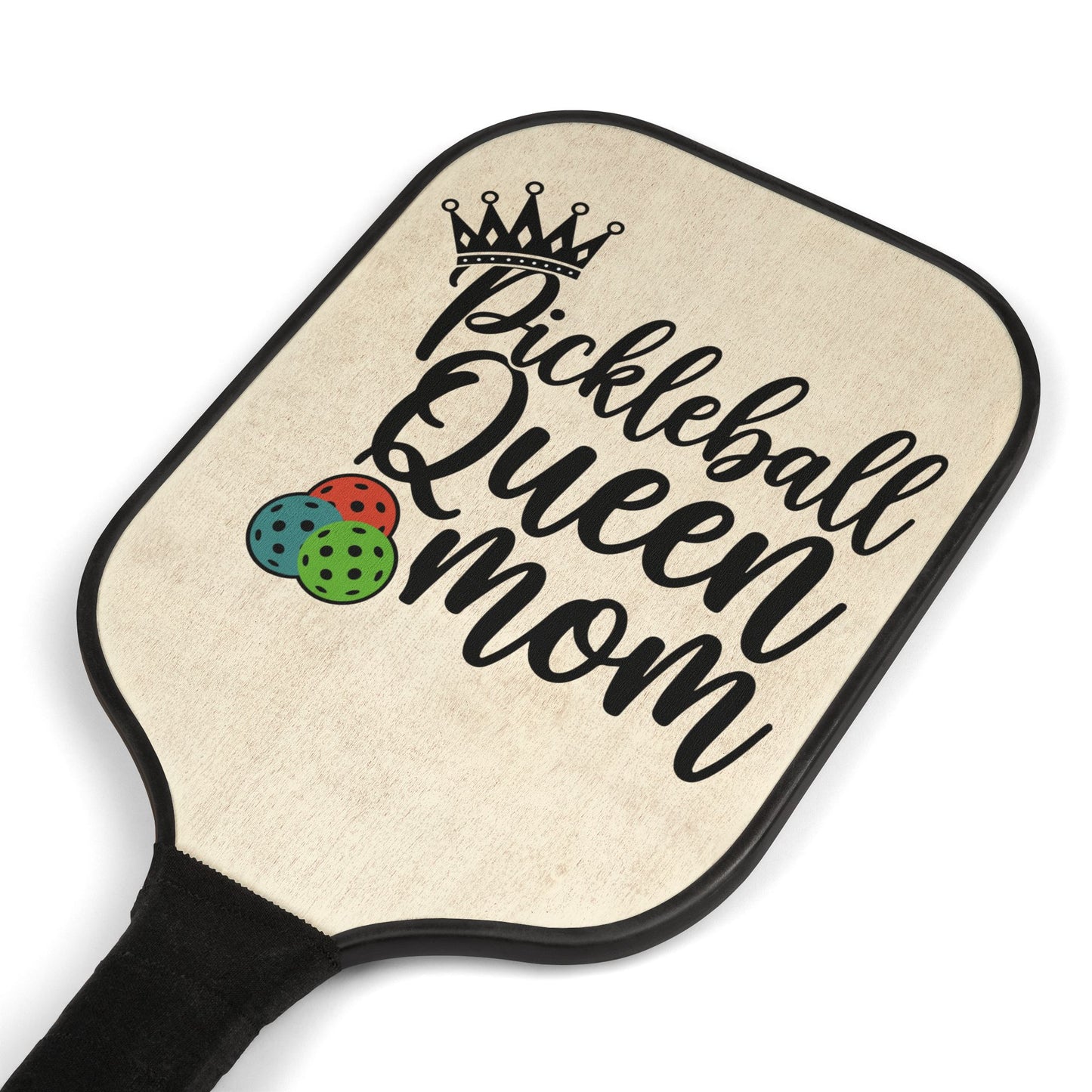 Pickleball Paddle – "Pickleball Queen Mom" Lightweight 2‑Paddle Kit with Balls