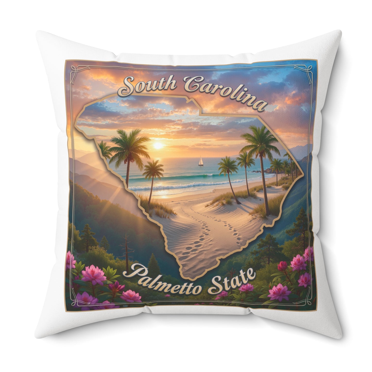 Spun Polyester Square Pillow