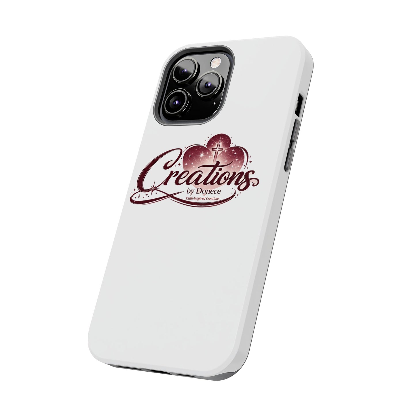 Tough Phone Case — "Creations by Donece" Logo Protective Phone Cover