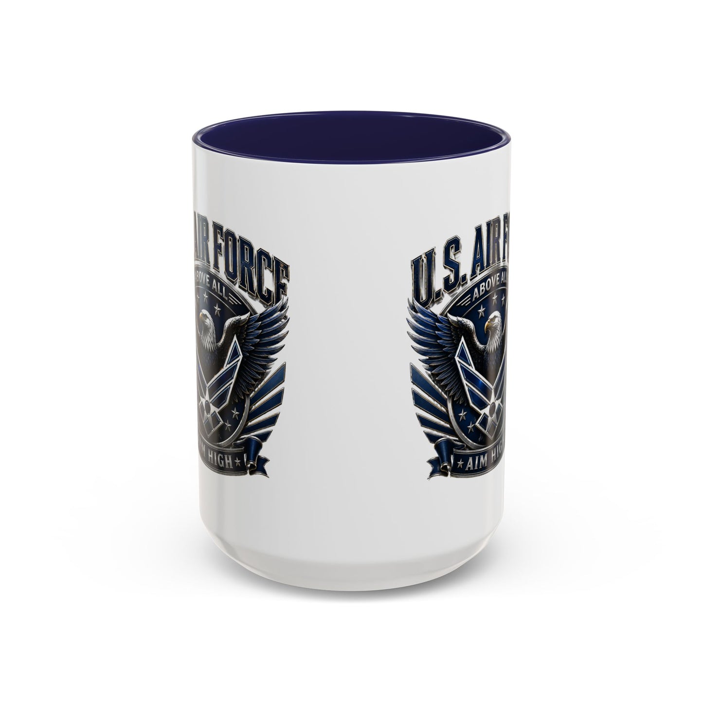 U.S. Air Force Eagle Coffee Mug – "Aim High" Accent Ceramic Mug (11/15oz)