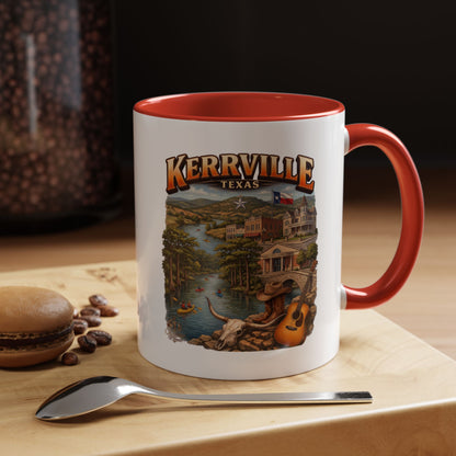 Kerrville Texas Souvenir Coffee Mug — Scenic Riverfront Design (11/15oz)