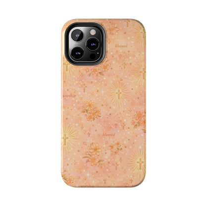 Blessed in Grace Phone Case | Christian floral iPhone Case