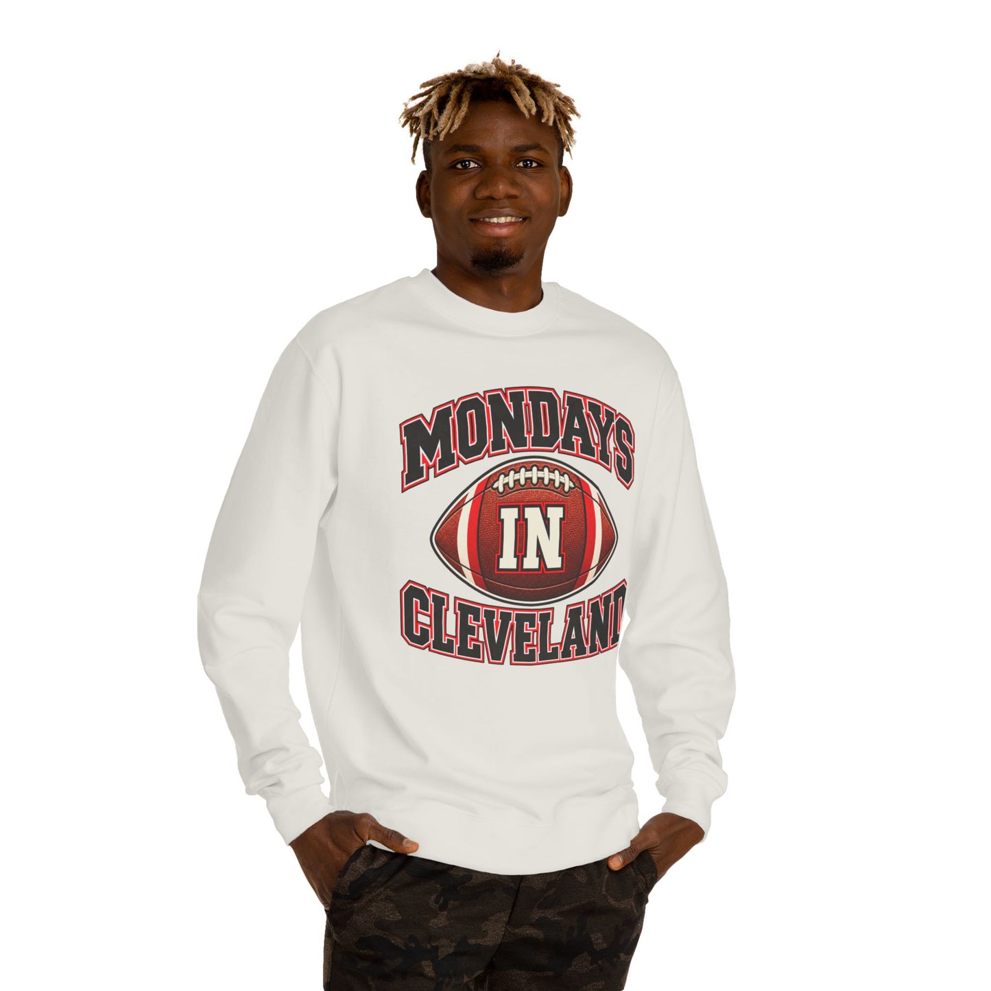 Mondays In Cleveland Football Sweatshirt