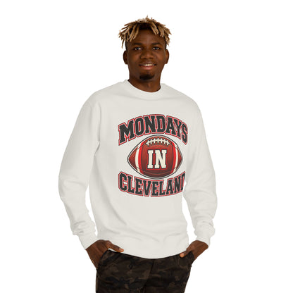 Mondays In Cleveland Football Sweatshirt