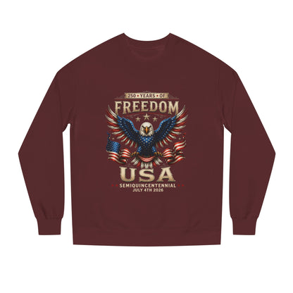 Freedom USA Eagle Sweatshirt — Patriotic 4th of July Crewneck