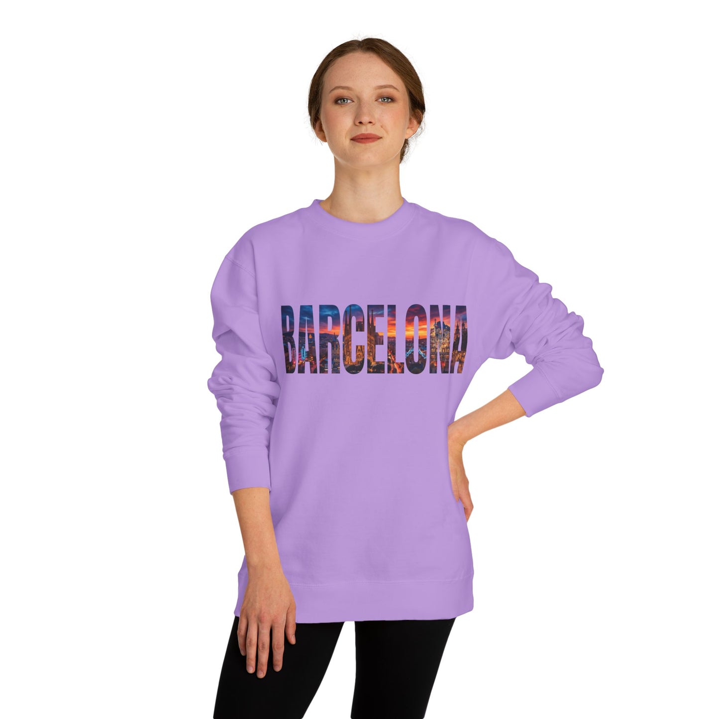 Barcelona Skyline Crewneck Sweatshirt