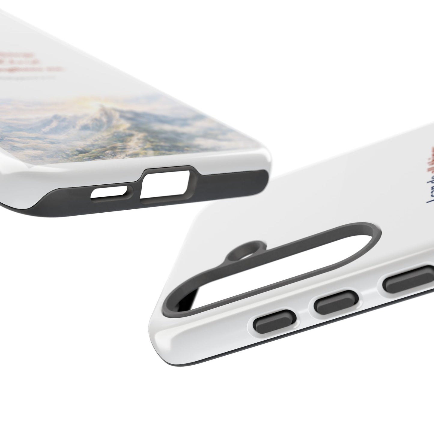 Christian Phone Case – “I Can Do All Things Through Christ” Inspirational Tough Case